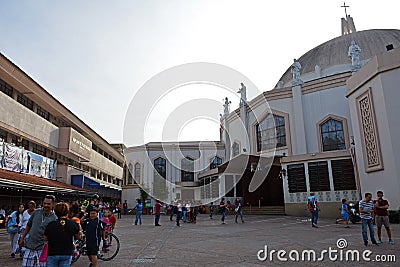 Church facade at Antipolo Cathedral in Rizal, Philippines Editorial Stock Photo