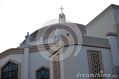 Church facade at Antipolo Cathedral in Rizal, Philippines Editorial Stock Photo