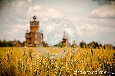 Church field Stock Photo