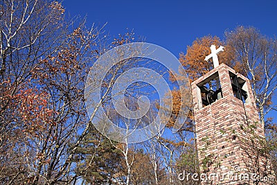 Church in the forest of Kiyosato Stock Photo