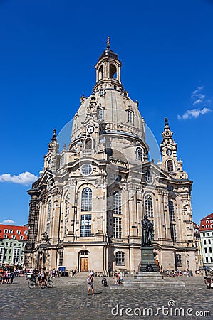 Church Frauenkirche in Dresden Editorial Stock Photo