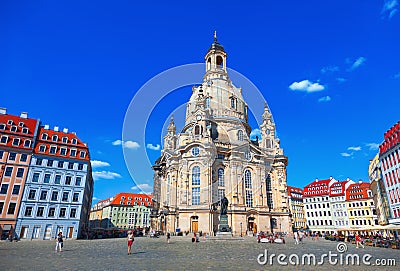 Church Frauenkirche in Dresden Editorial Stock Photo