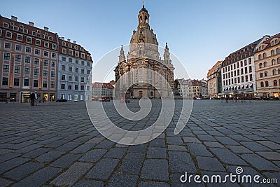 Church Frauenkirche Dresden, Germany Editorial Stock Photo