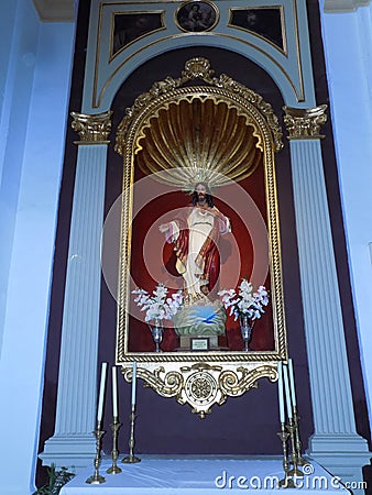 Church of Frigiliana Editorial Stock Photo