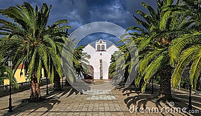 Church at Garafia (La Palma, Canary Islands) 03 Stock Photo