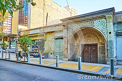 The church gate, New Julfa, Isfahan, Iran Editorial Stock Photo