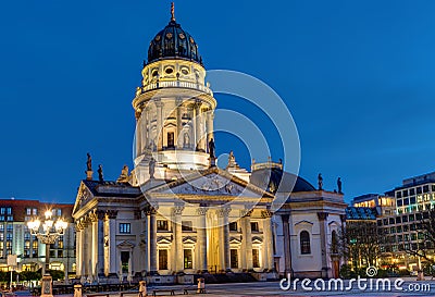 Church at the Gendarmenmarkt in Berlin Stock Photo