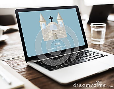 Church God Believe Jesus Pray Concept Stock Photo