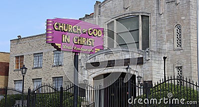Church of God in Christ, Memphis, TN Editorial Stock Photo