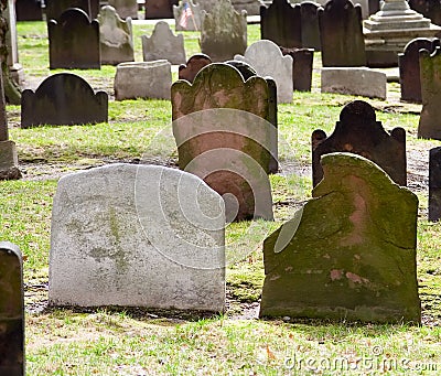 Church Grave Yard Stock Photo