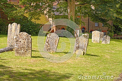 Church grave yard Stock Photo