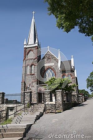 Church at at Harpers Ferry in Virginia USA Editorial Stock Photo