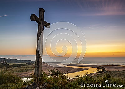 Church Hill, Alnmouth. Stock Photo