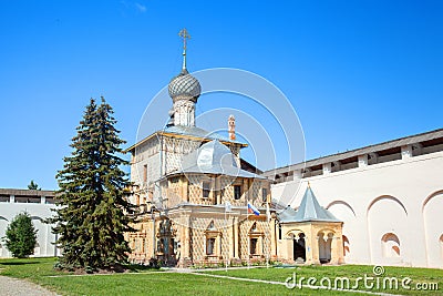 The Church of the Hodegetria in Rostov Kremlin Stock Photo