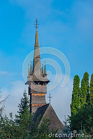Church of holy archangels Michael and Gabriel in Rogoz, Romania Stock Photo