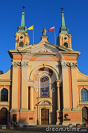 The Church of the Holy Cross is a Roman Catholic house of worship Editorial Stock Photo