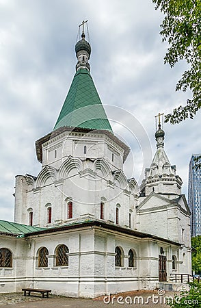 Church of the Holy Trinity in Troitse-Golenishchevo, Russia Stock Photo