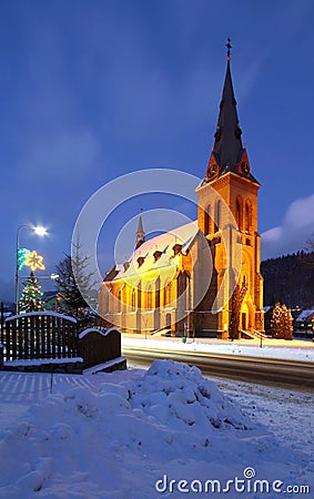 Church in Horni Marsov Stock Photo