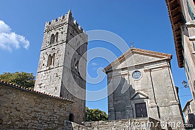 Church in Hum, Istria, Croatia Stock Photo