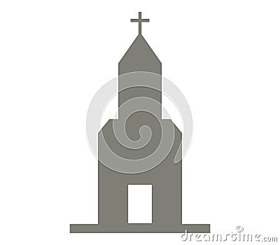 Church icon illustrated Stock Photo