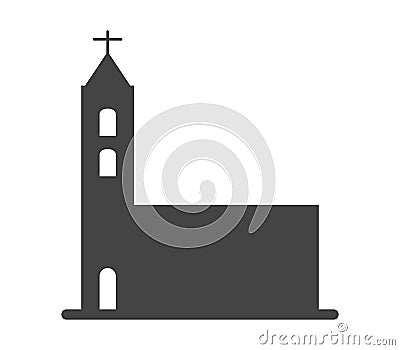 Church icon illustrated Stock Photo