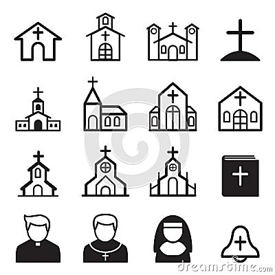 Church icon Vector Illustration