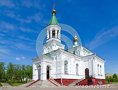 Church of Intercession of Holy Virgin Holy Protection Church, Polotsk, Belarus Stock Photo