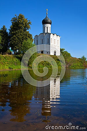 Church of the Intercession on the River Nerl Stock Photo