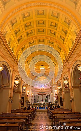 Church Interior view Pondicherry Editorial Stock Photo