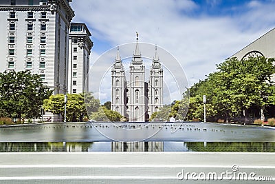 The Church of Jesus Christ of Latter-day Saints' Temple Stock Photo