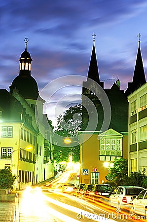 Church- Koblenz, Germany. Stock Photo