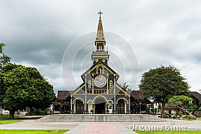 Church of Kon Tum Stock Photo