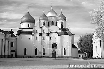 Church in The Kremlin . Great (Veliky) Novg Stock Photo