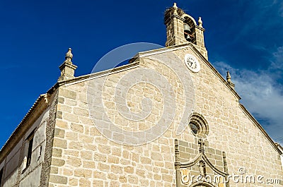 Church in La Puebla de Montalban, a village in Castilla La Mancha, Spain Stock Photo