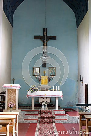 Church of Ladislaus I of Hungary in Ladislav, Croatia Stock Photo