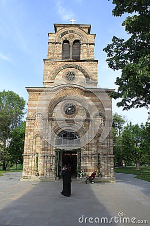 The Church Lazarica from 14 th century Editorial Stock Photo