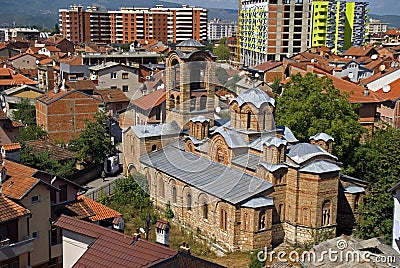 Church of the Ljevisa Virgin, Prizren, Kosovo Editorial Stock Photo