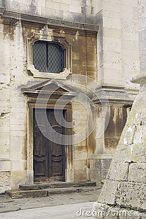The historical Pula Cathedral - the Cathedral of the Assumption of the Blessed Virgin Mary in Pula, Croatia. Stock Photo