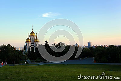 Church on Mamayev Kurgan Stock Photo