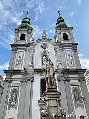 Church Of Mariahilf In Vienna Stock Photo