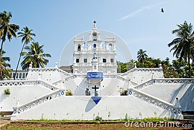 Church of Mary Immaculate Conception panaji goa india Editorial Stock Photo