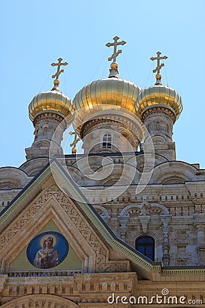 Church of Mary Magdalene, Jerusalem Stock Photo