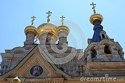 Church of Mary Magdalene, Jerusalem Stock Photo