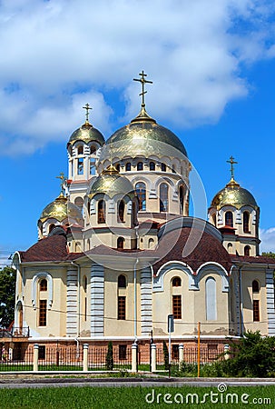 Church of Mary Magdalene in Nalchik city. Stock Photo