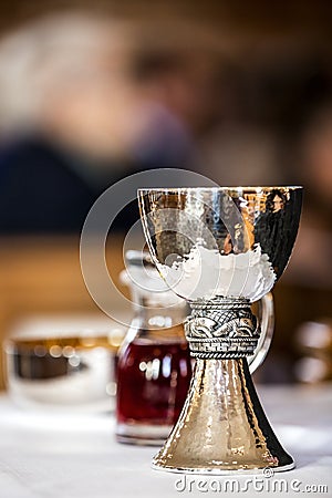 Church Mass Chalice Stock Photo