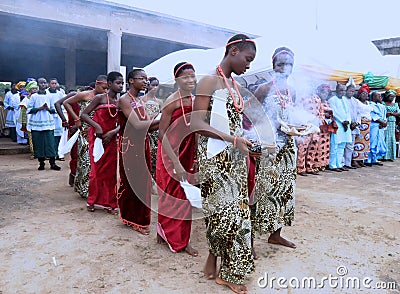 Church mass procession Editorial Stock Photo