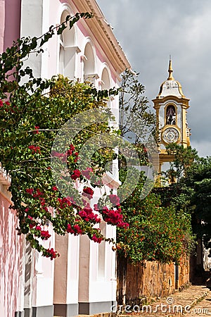 Church Matriz de Santo Antonio Tiradentes Brazil Stock Photo