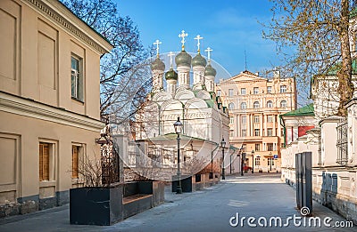 The Church of Michael and Fyodor of Chernigov Stock Photo