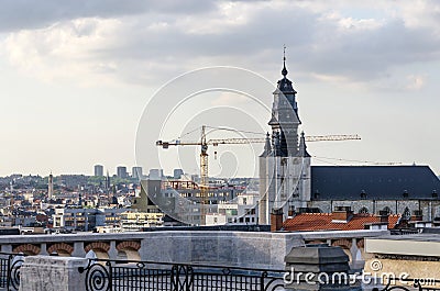 The Church of The Minims in Brussels Stock Photo