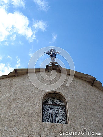 Church on mountain Nebo Stock Photo
